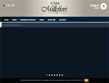 Tablet Screenshot of casa-millefiori.com